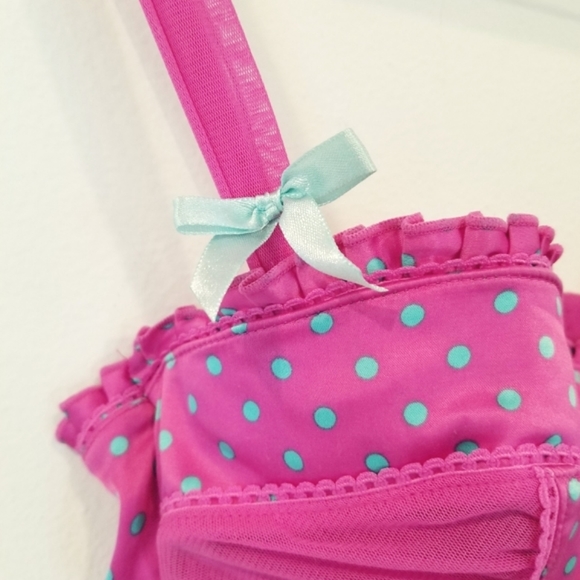 Victoria's Secret Vintage Sexy Little Things Polka Dot Bustier Corset Bra NWT - Picture 15 of 16